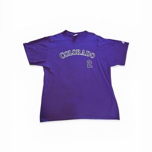 Colorado Rockies Troy Tulowitzki Jersey T-Shirt-Men's XL 🟣⚫️⚾️🟣